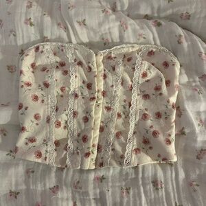Alter’d State Floral Lace Bustier Top